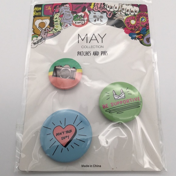 May Collection Patches and Pins Buttons lot - Picture 3 of 7